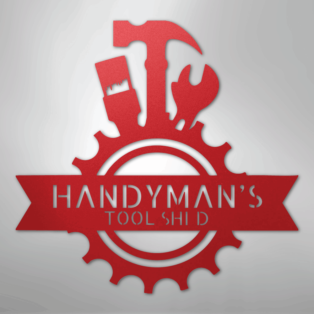 Handyman Shop Monogram - Steel Sign - Kim’s Signature Beauty & Accessories