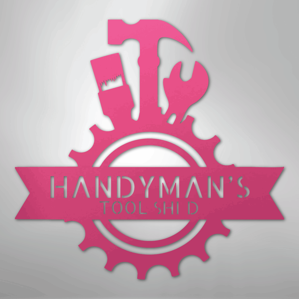 Handyman Shop Monogram - Steel Sign - Kim’s Signature Beauty & Accessories