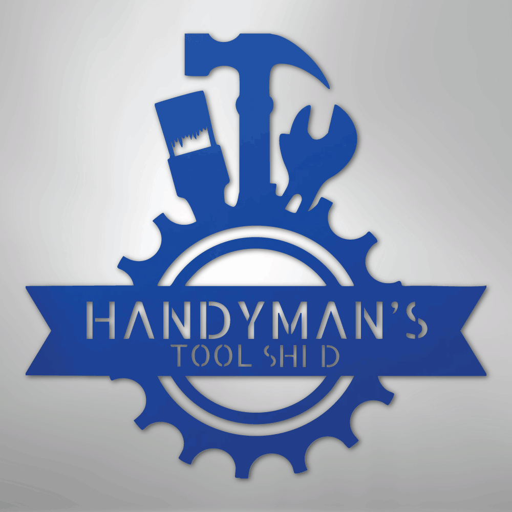 Handyman Shop Monogram - Steel Sign - Kim’s Signature Beauty & Accessories