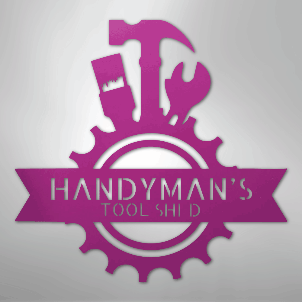 Handyman Shop Monogram - Steel Sign - Kim’s Signature Beauty & Accessories
