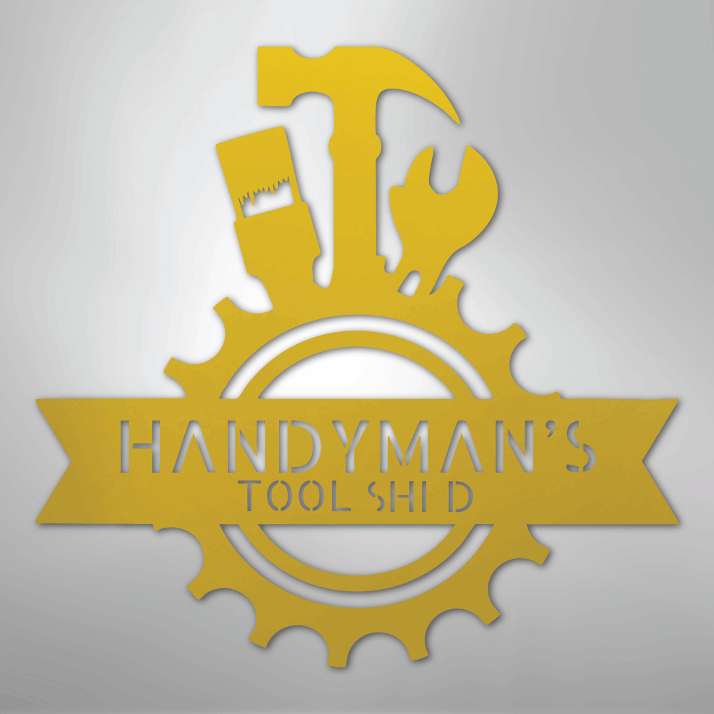 Handyman Shop Monogram - Steel Sign - Kim’s Signature Beauty & Accessories