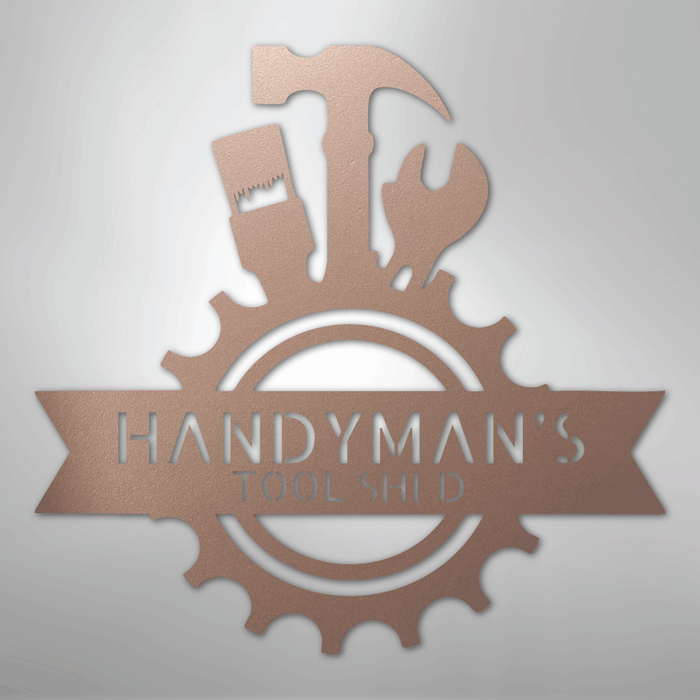 Handyman Shop Monogram - Steel Sign - Kim’s Signature Beauty & Accessories