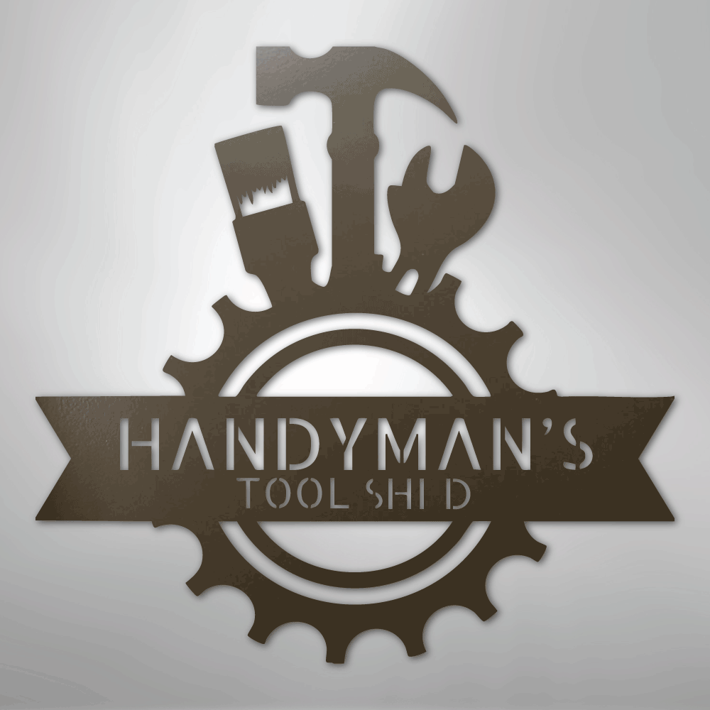 Handyman Shop Monogram - Steel Sign - Kim’s Signature Beauty & Accessories
