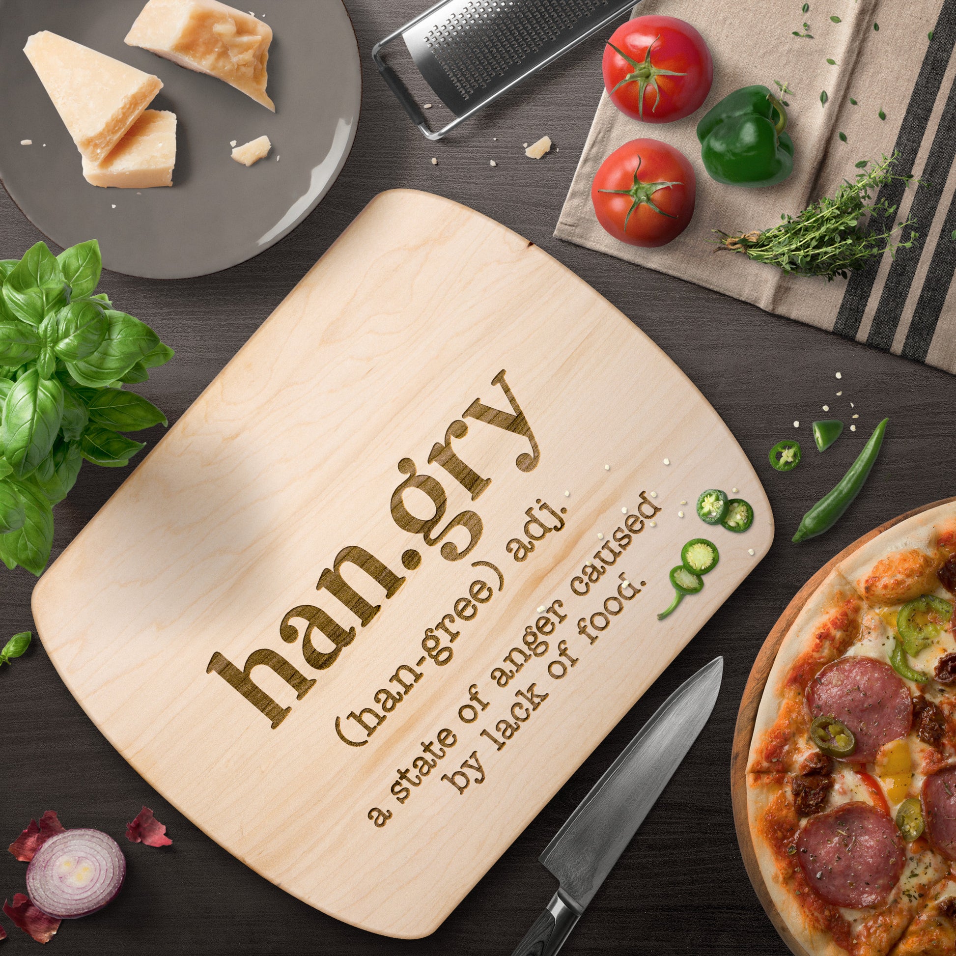 Hangry | Cutting Board - Kim’s Signature Beauty & Accessories    