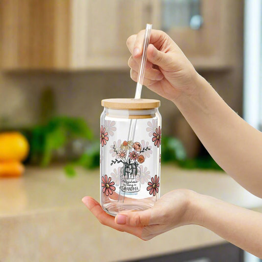 Happiness is a Grandma Sipper Glass - Kim’s Signature Beauty & Accessories    