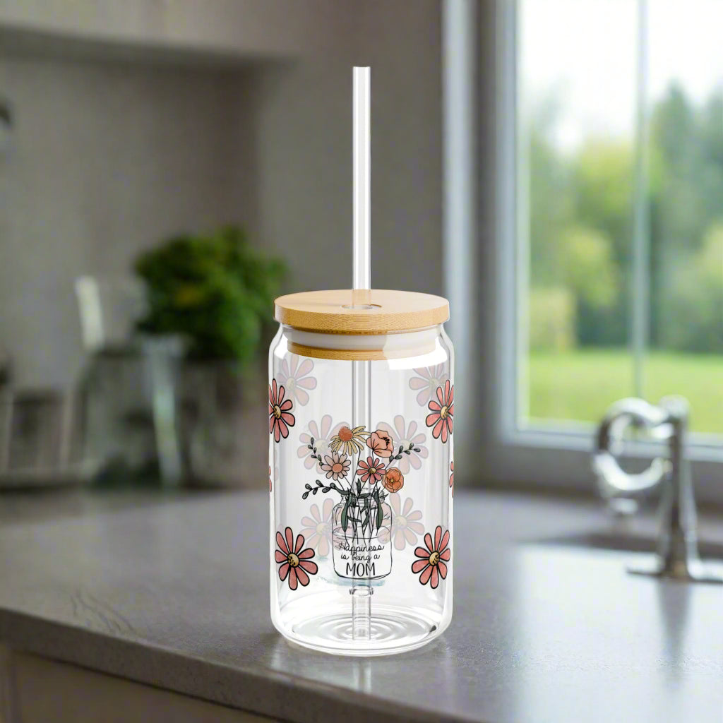 Happiness is being a Mom | Sipper Glass - Kim’s Signature Beauty & Accessories    