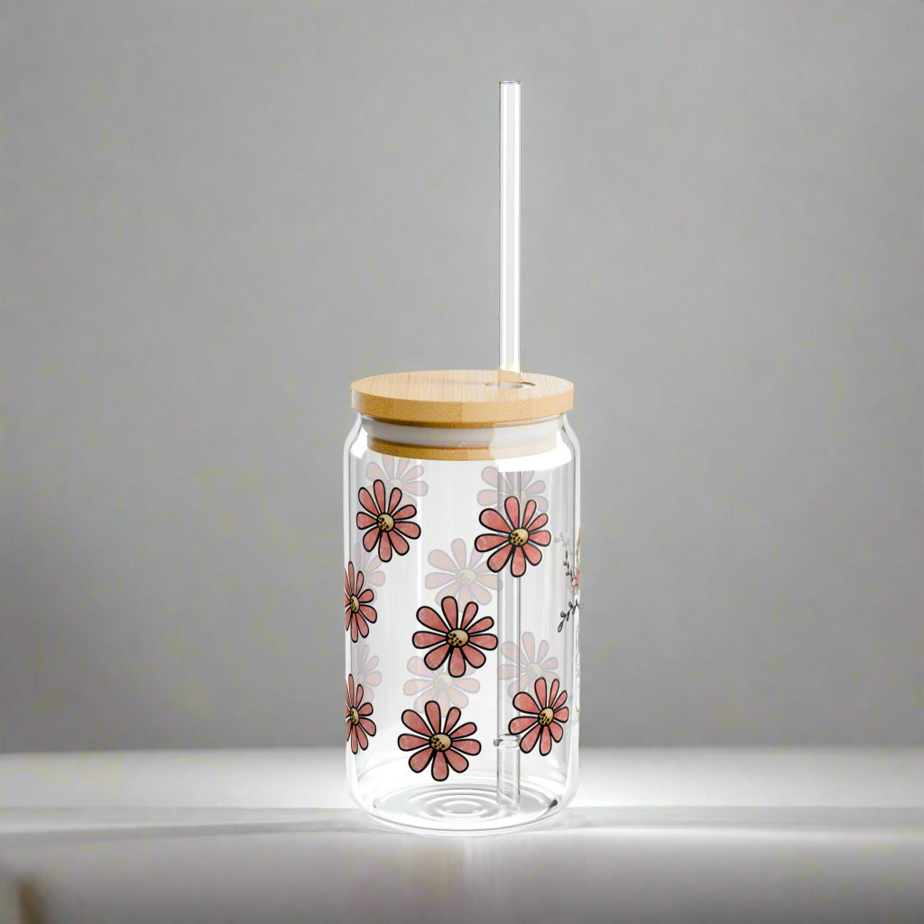 Happiness is being a Nana | Sipper Glass, 16oz - Kim’s Signature Beauty & Accessories    