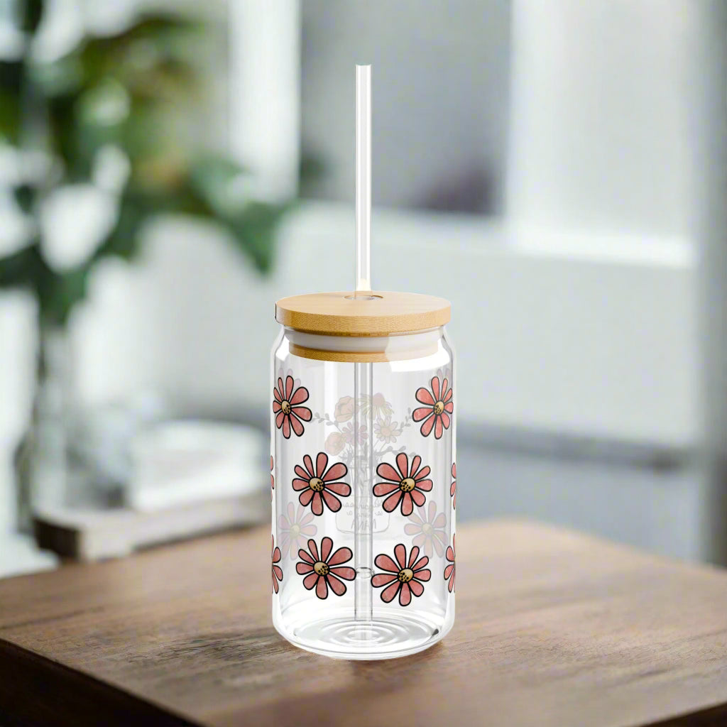 Happiness is being a Nana | Sipper Glass, 16oz - Kim’s Signature Beauty & Accessories    