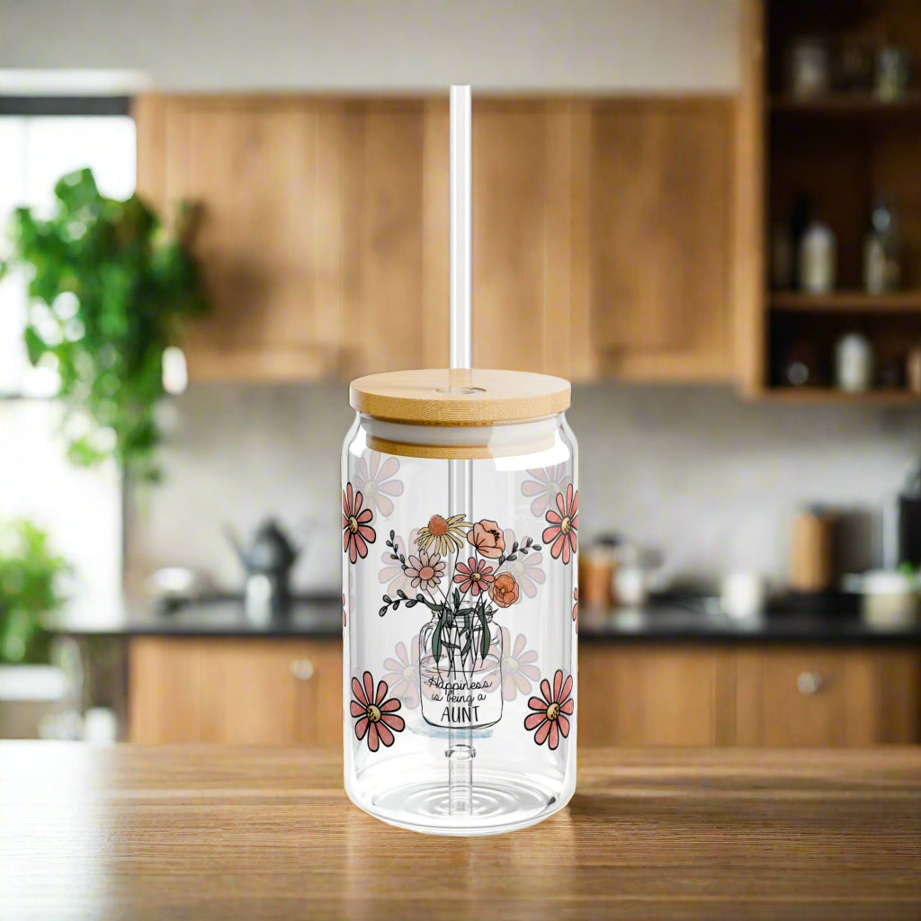 Happiness is being an Aunt | Sipper Glass - Kim’s Signature Beauty & Accessories    