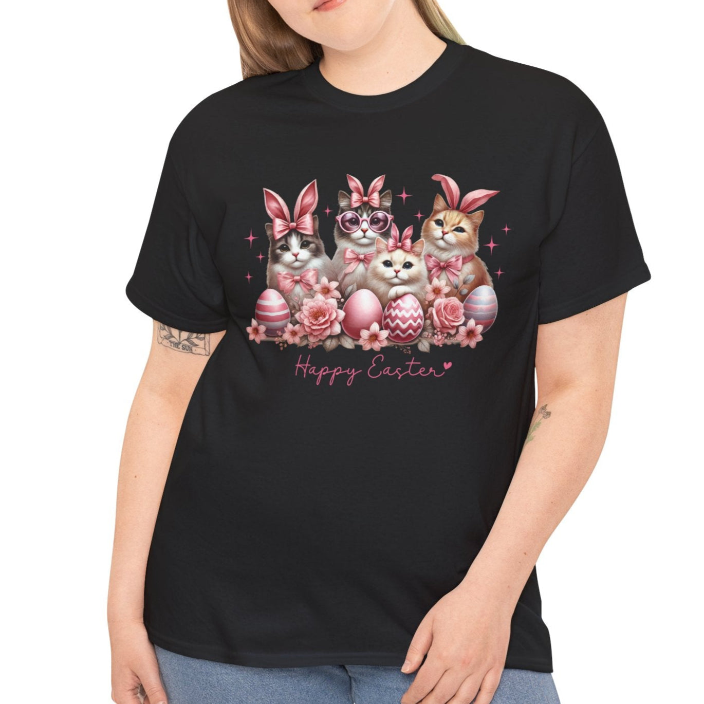 Happy Easter - Adorable Cats with Bunny Ears Tee 🐱🐰🌸 - Kim’s Signature Beauty & Accessories    