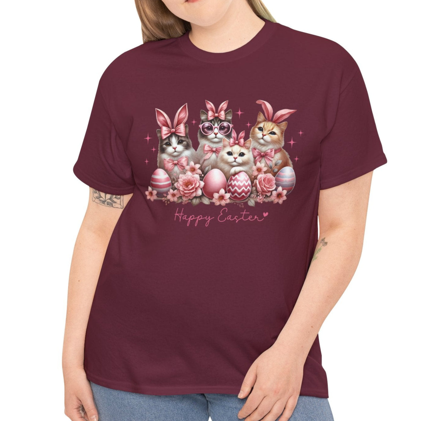 Happy Easter - Adorable Cats with Bunny Ears Tee 🐱🐰🌸 - Kim’s Signature Beauty & Accessories    