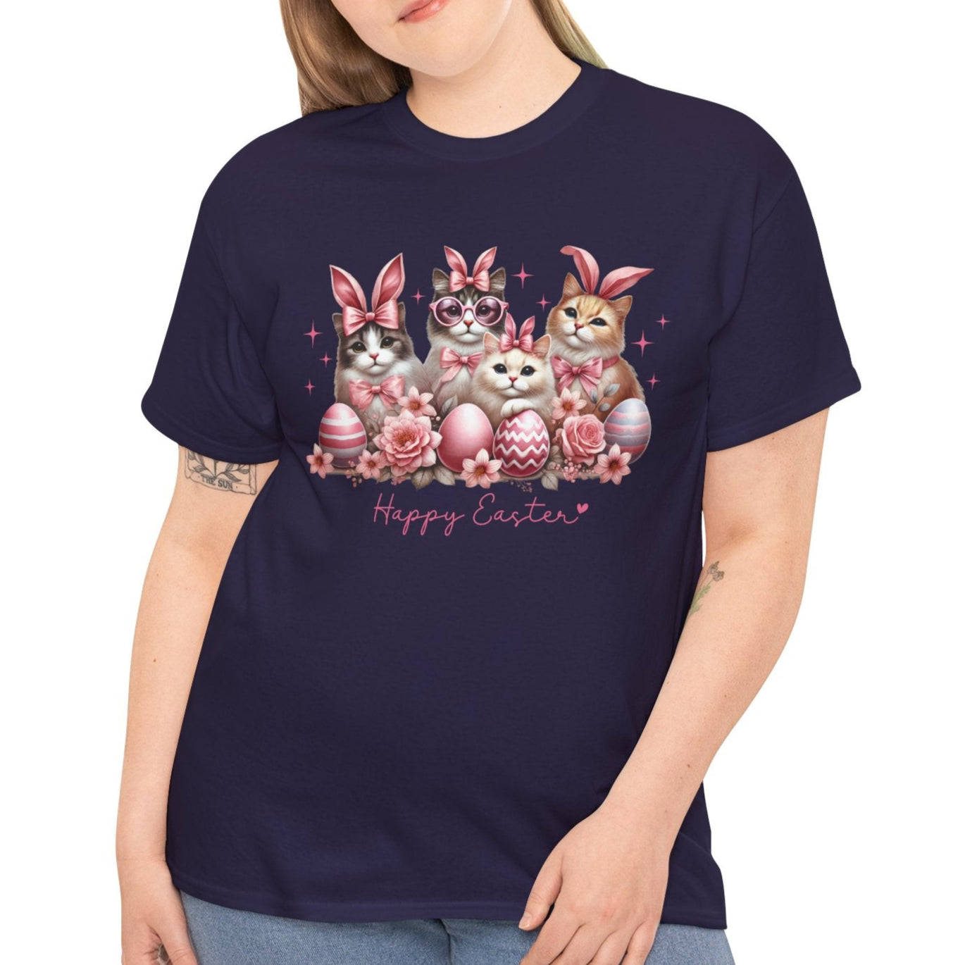 Happy Easter - Adorable Cats with Bunny Ears Tee 🐱🐰🌸 - Kim’s Signature Beauty & Accessories    