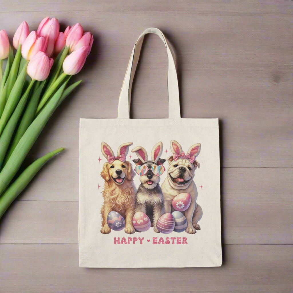 Happy Easter Dog Tote Bag - Kim’s Signature Beauty & Accessories    