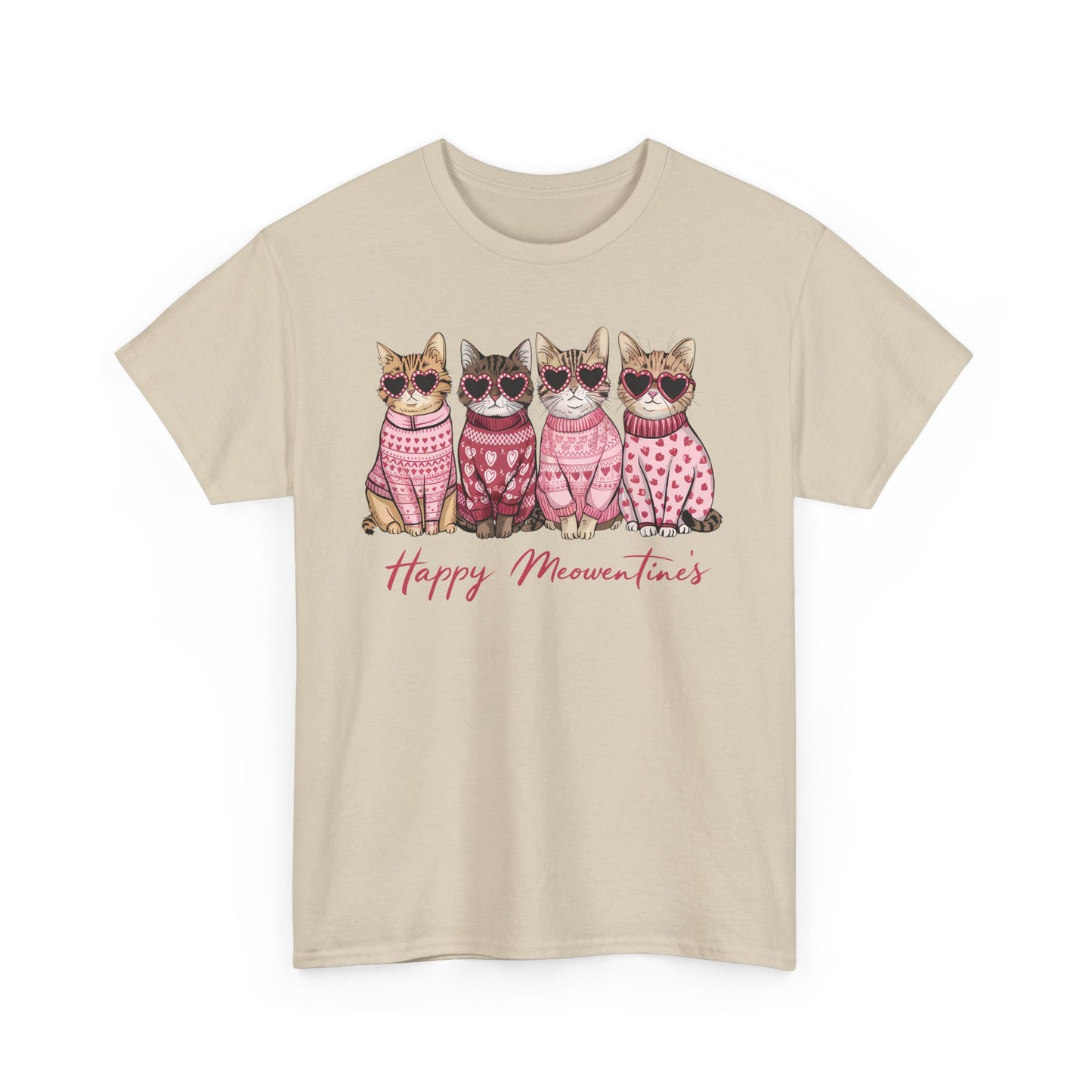 Happy Meowentine's Cotton Tee - Kim’s Signature Beauty & Accessories    