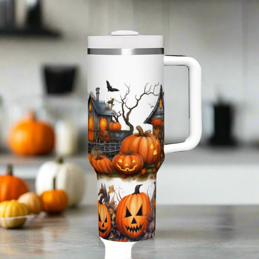 Haunted House 40oz Tumbler - Kim’s Signature Beauty & Accessories    
