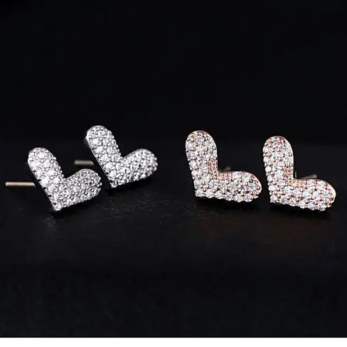 Heart Beats The Pave Heart Earrings - Kim’s Signature Beauty & Accessories    