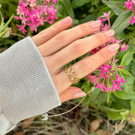 Heart Chain Ring - Kim’s Signature Beauty & Accessories