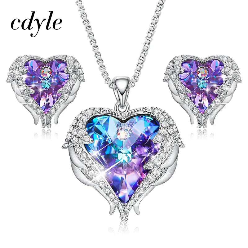 Heart Crystal Necklace - Kim’s Signature Beauty & Accessories    