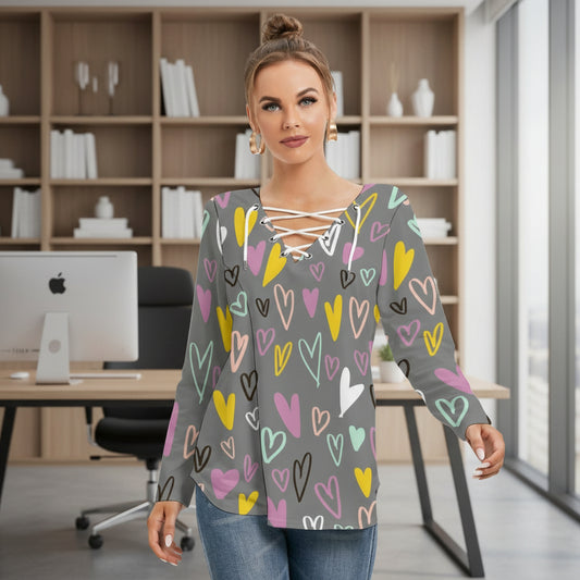 Heart Mania Blouse - Kim’s Signature Beauty & Accessories    