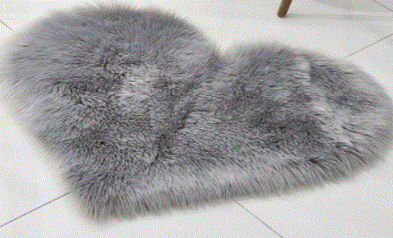 Heart-Shaped Faux Sheepskin Area Rug – 12 Colors - Kim’s Signature Beauty & Accessories    