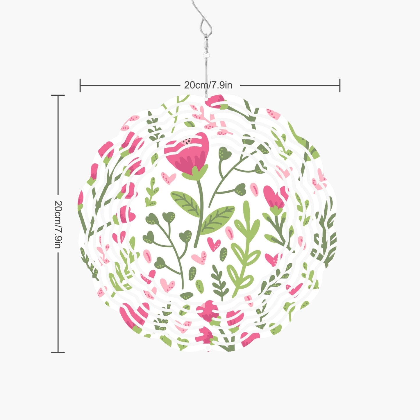 Heart of Flowers Wind Spinner - Kim’s Signature Beauty & Accessories    