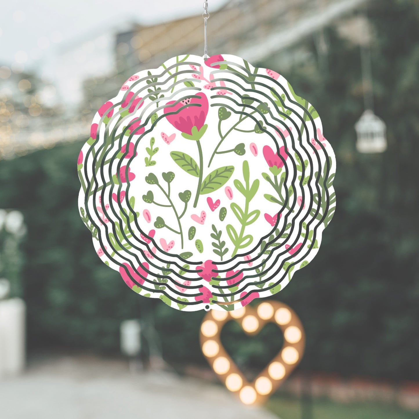 Heart of Flowers Wind Spinner - Kim’s Signature Beauty & Accessories    