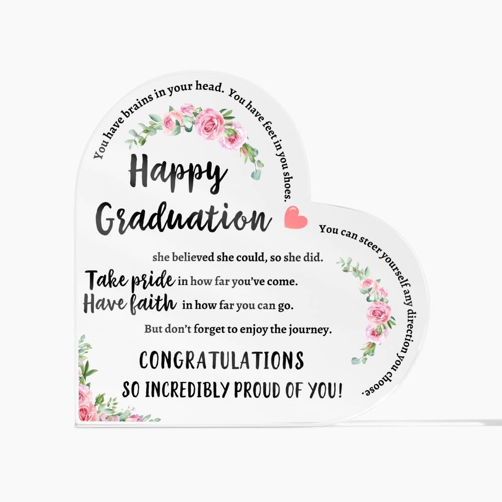 Heartfelt Graduation Inspiration: Acrylic Plaque - Kim’s Signature Beauty & Accessories    