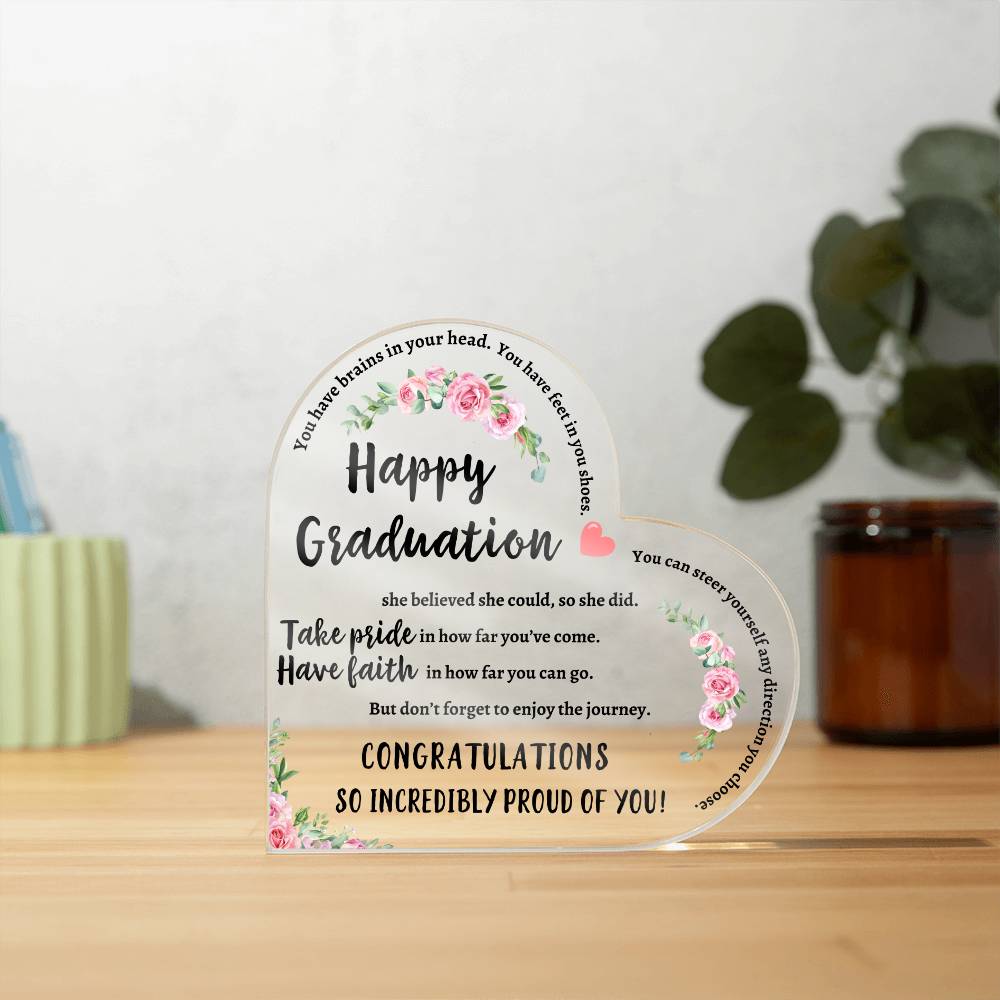 Heartfelt Graduation Inspiration: Acrylic Plaque - Kim’s Signature Beauty & Accessories    