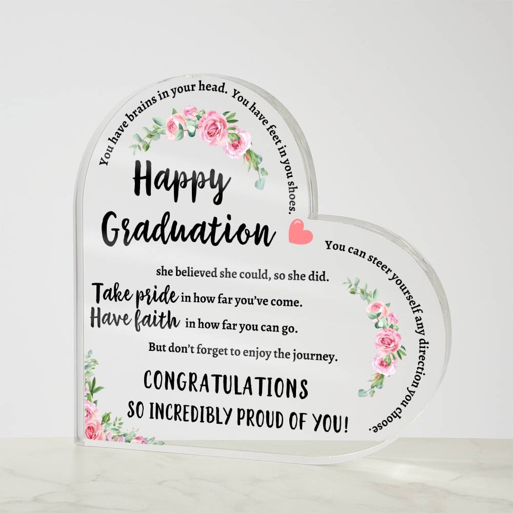 Heartfelt Graduation Inspiration: Acrylic Plaque - Kim’s Signature Beauty & Accessories    
