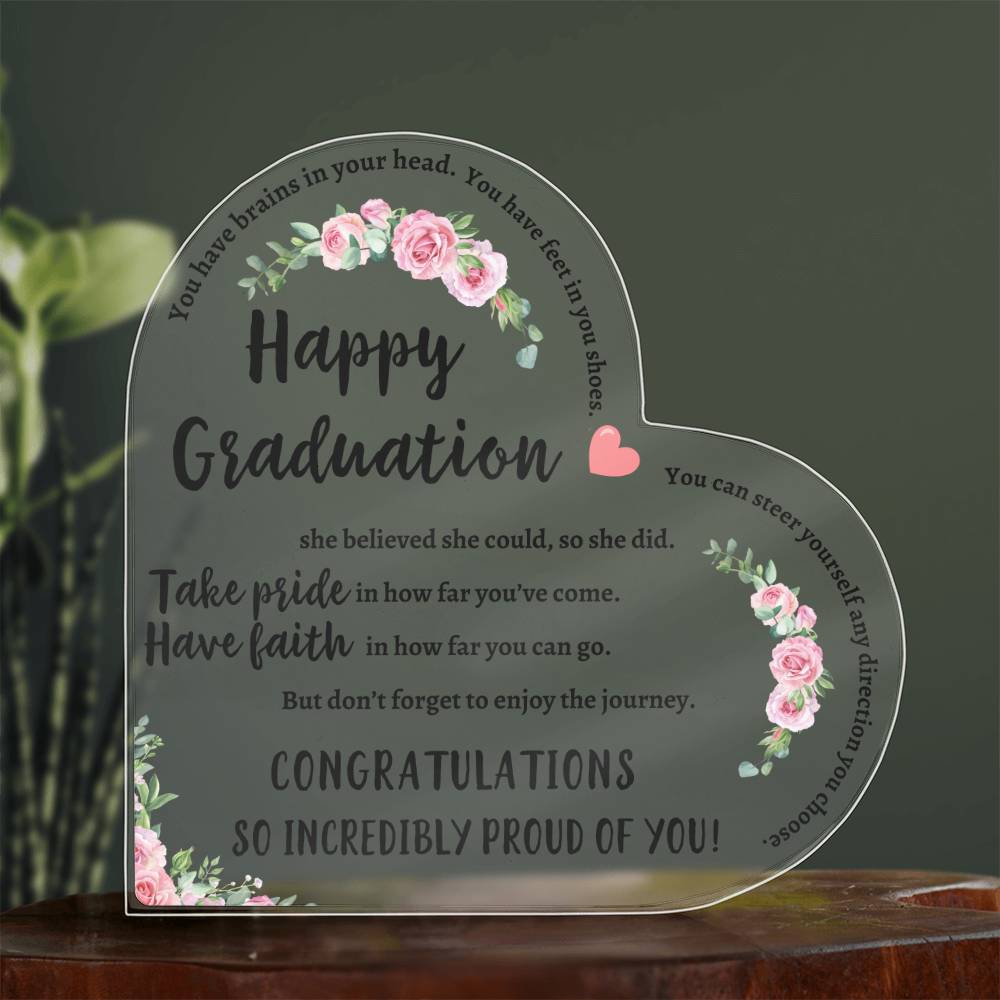 Heartfelt Graduation Inspiration: Acrylic Plaque - Kim’s Signature Beauty & Accessories    