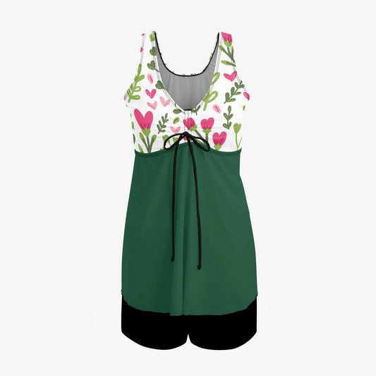 Hearts in Bloom |  Women's Two-Piece Swimsuit - Kim’s Signature Beauty & Accessories    