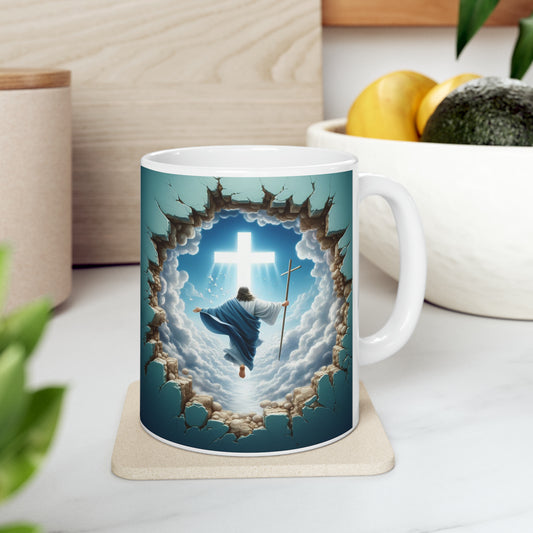 Heaven’s Light – Jesus & Cross Inspirational Mug - Kim’s Signature Beauty & Accessories    