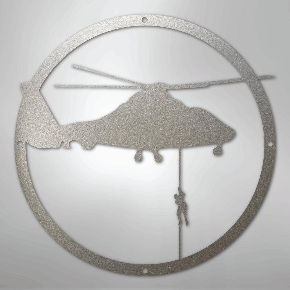 Helicopter Drop - Steel Sign - Kim’s Signature Beauty & Accessories