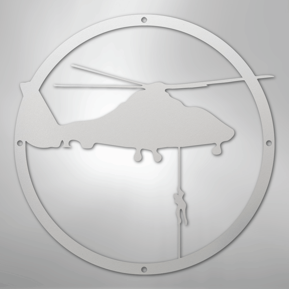 Helicopter Drop - Steel Sign - Kim’s Signature Beauty & Accessories