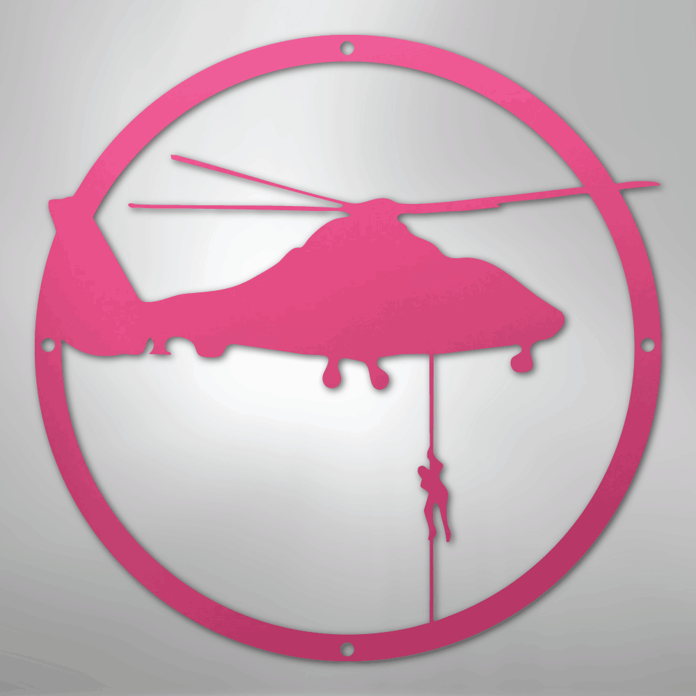 Helicopter Drop - Steel Sign - Kim’s Signature Beauty & Accessories