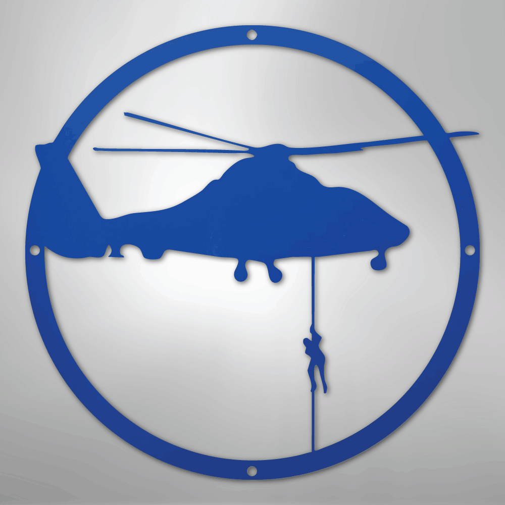 Helicopter Drop - Steel Sign - Kim’s Signature Beauty & Accessories