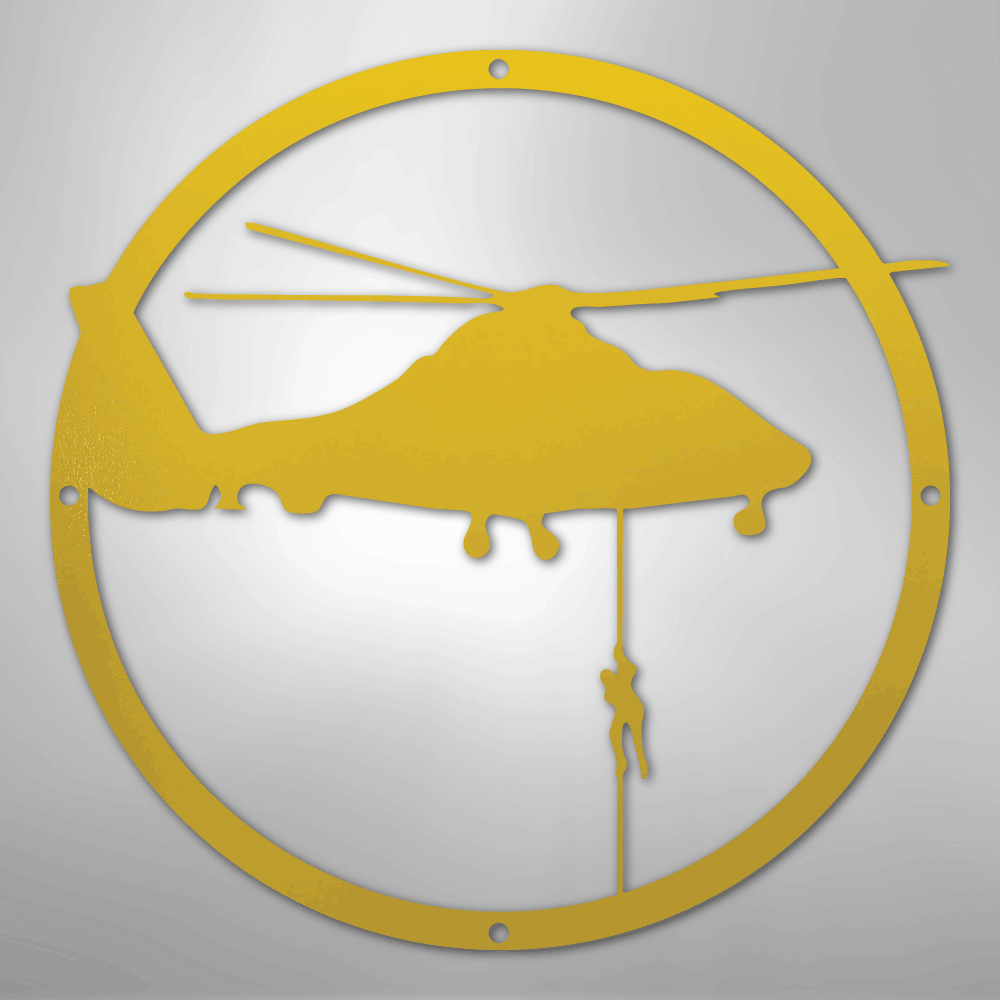 Helicopter Drop - Steel Sign - Kim’s Signature Beauty & Accessories