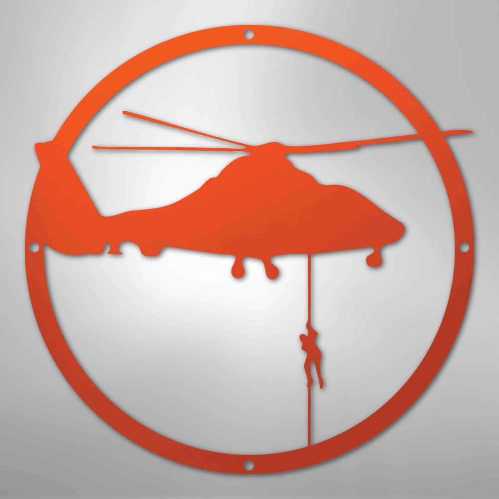 Helicopter Drop - Steel Sign - Kim’s Signature Beauty & Accessories