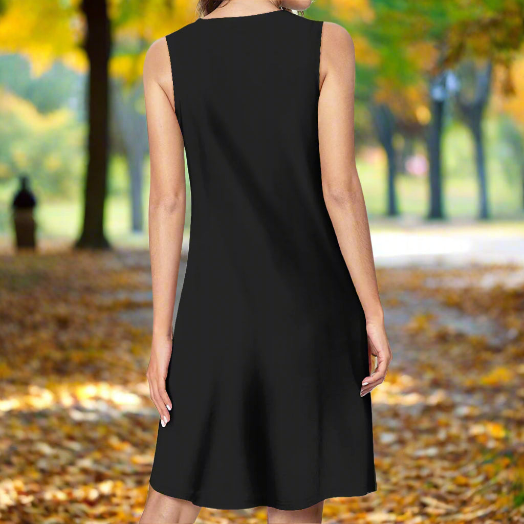 Hello Fall Black Dress with Side Pockets - Kim’s Signature Beauty & Accessories    