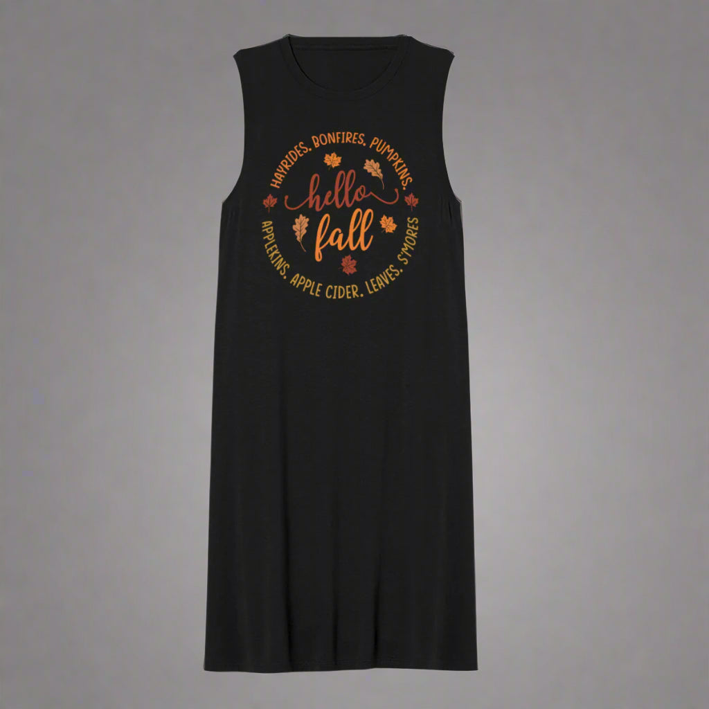 Hello Fall Black Dress with Side Pockets - Kim’s Signature Beauty & Accessories    