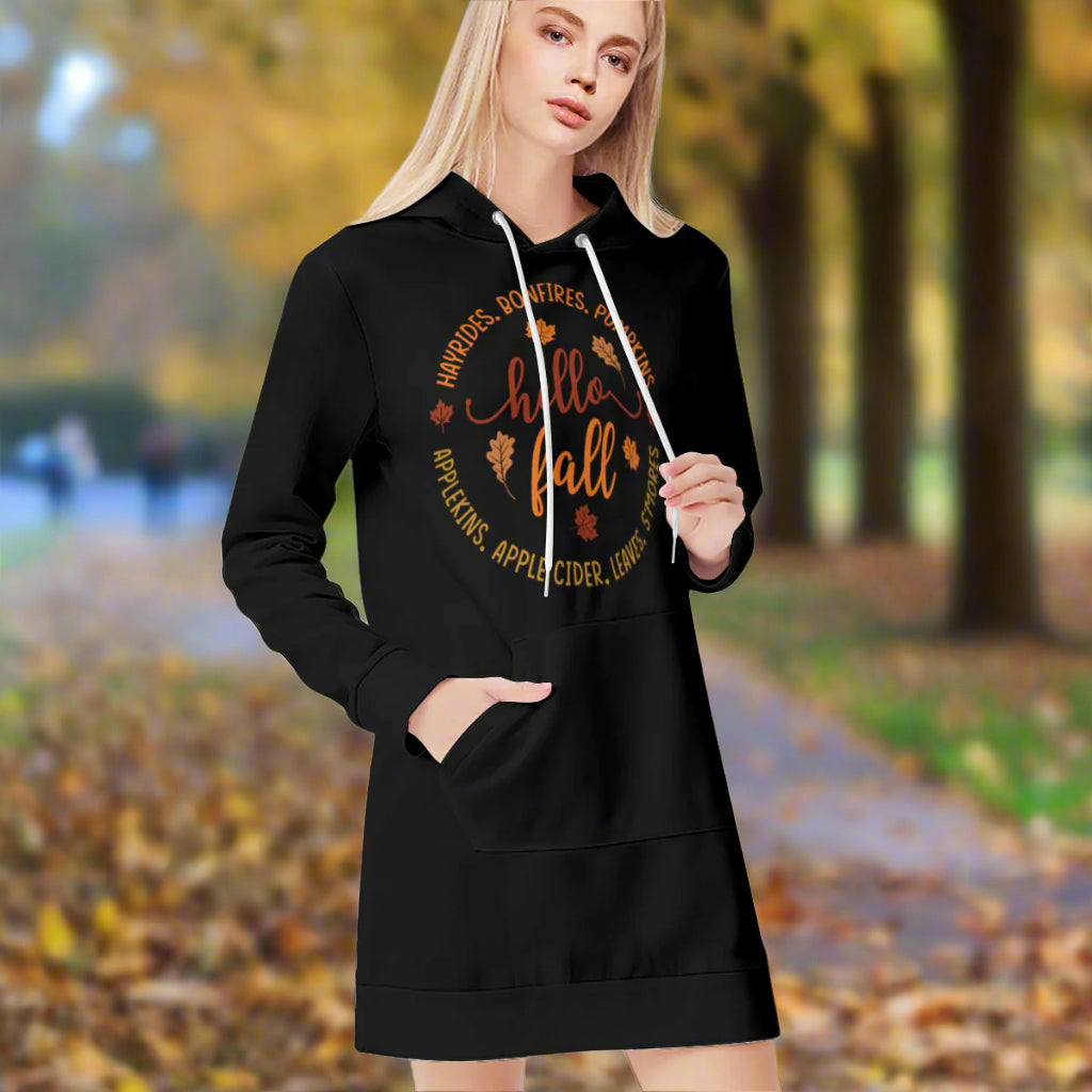 Hello Fall Hoodie Sweat Dress - Kim’s Signature Beauty & Accessories    