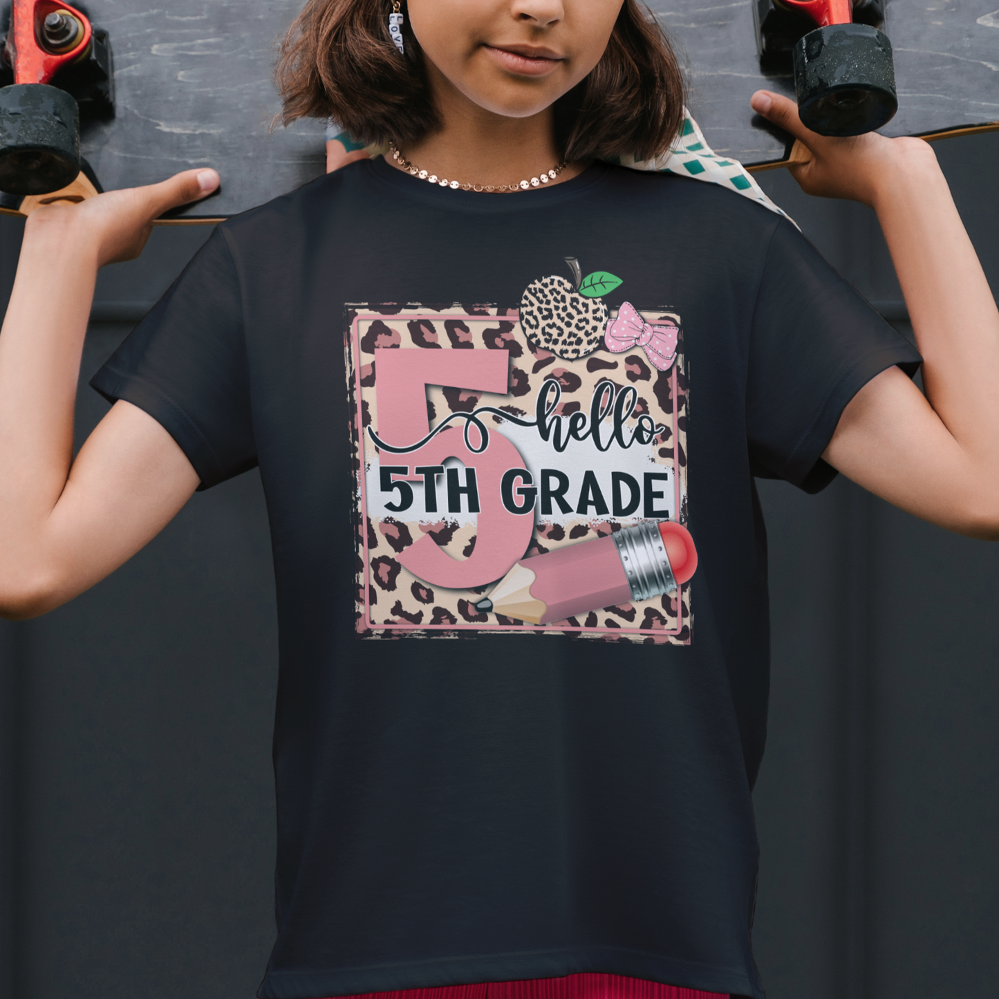 Hello Fifth Grade Tee - Kim’s Signature Beauty & Accessories    