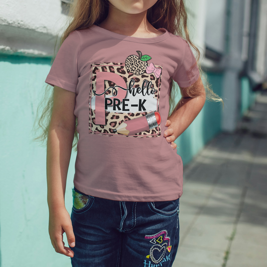Hello Pre-K Back to School Youth Tee - Kim’s Signature Beauty & Accessories    