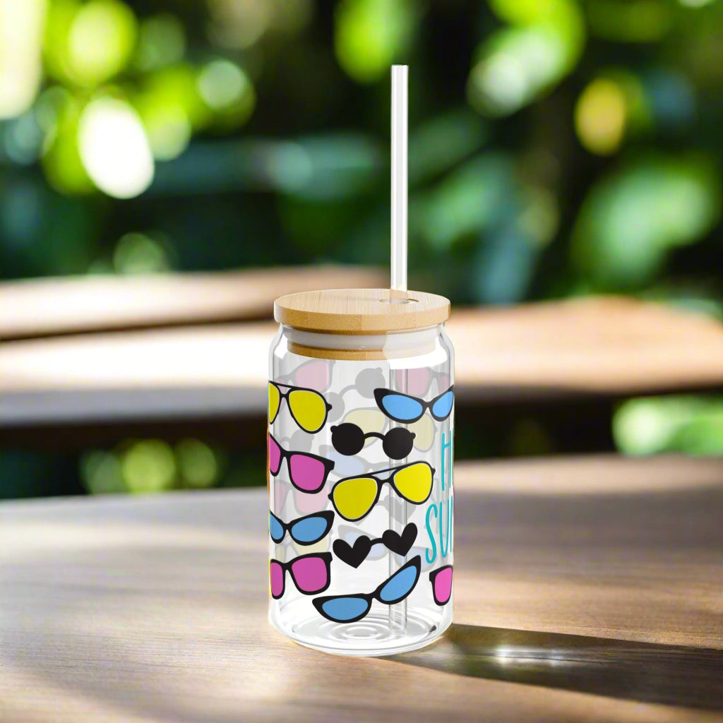Hello Summer Shades Sipper Glass - Kim’s Signature Beauty & Accessories    
