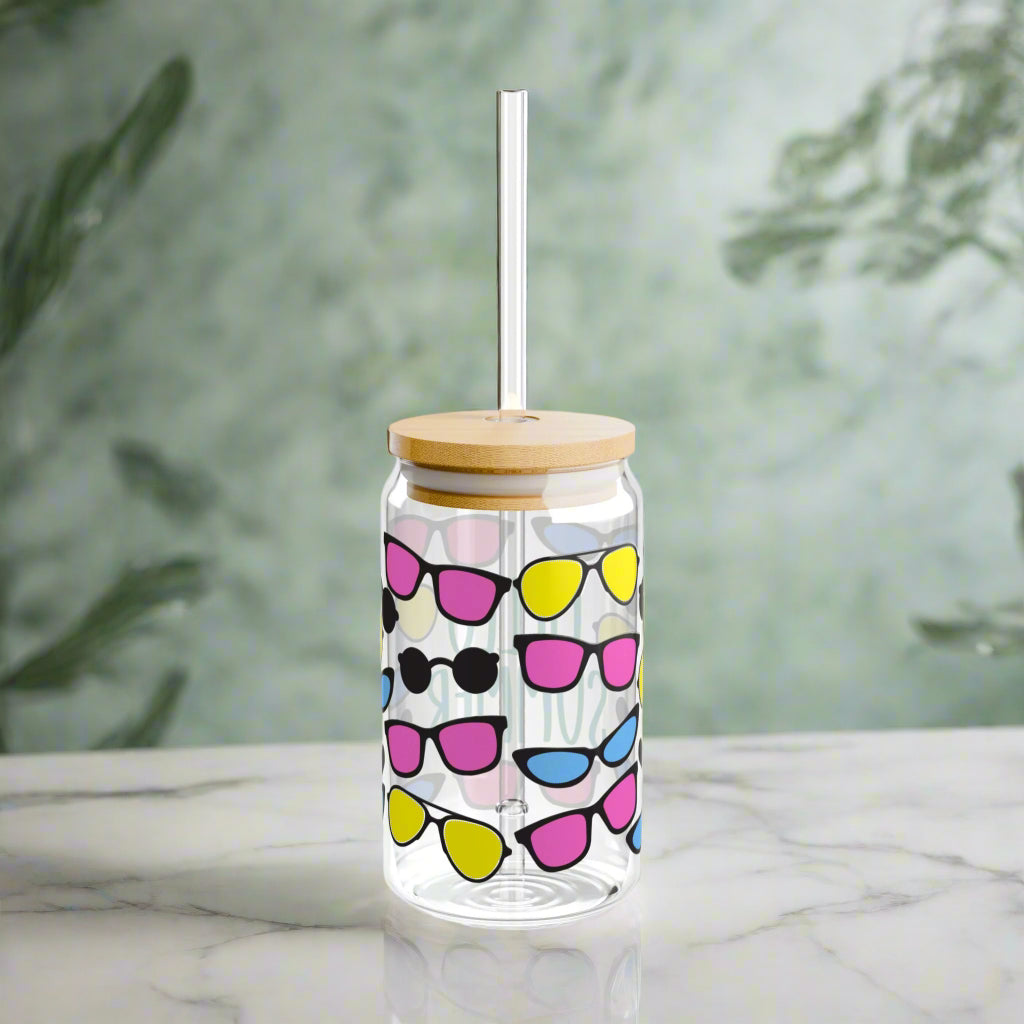 Hello Summer Shades Sipper Glass - Kim’s Signature Beauty & Accessories    