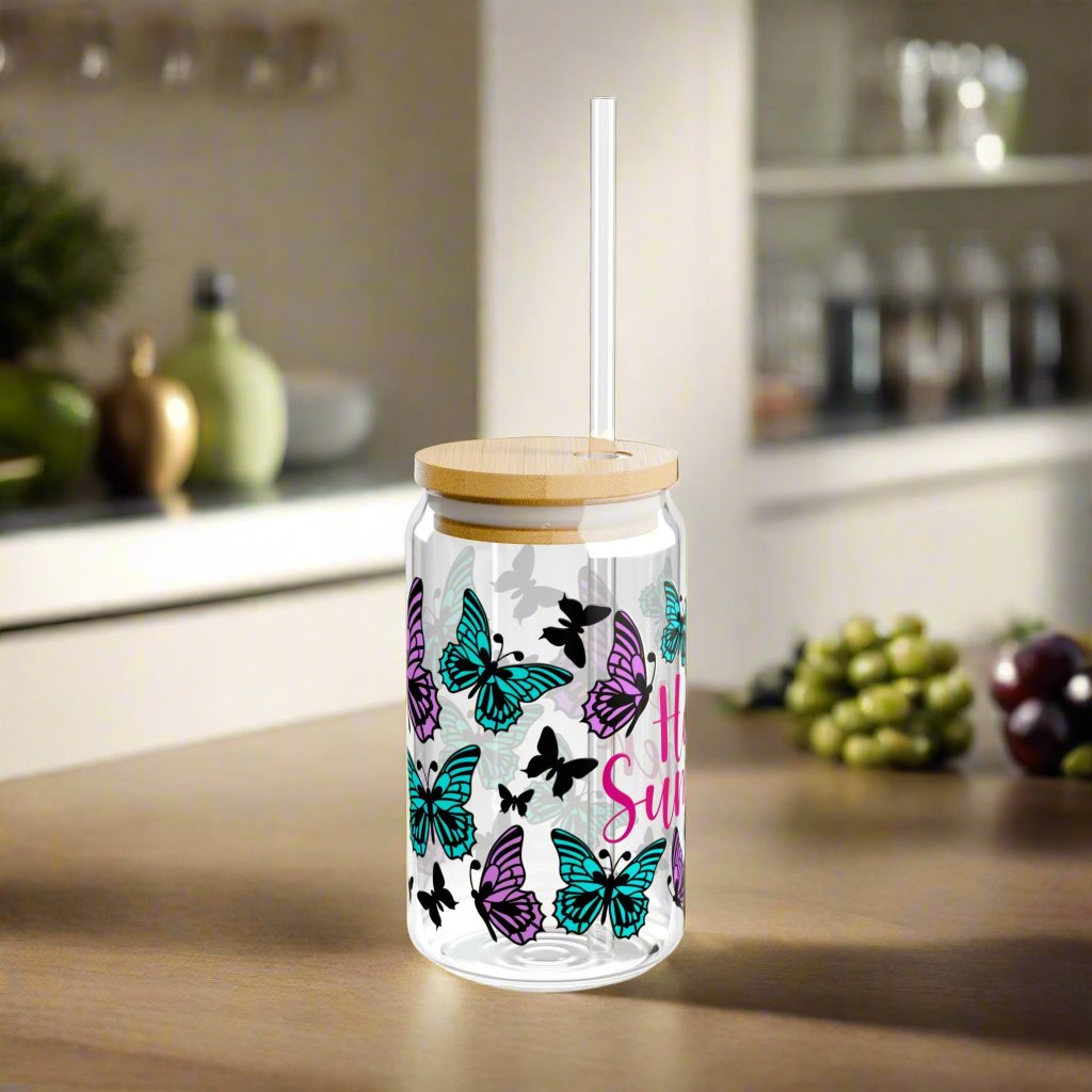 Hello Summer Sipper Glass - Kim’s Signature Beauty & Accessories    