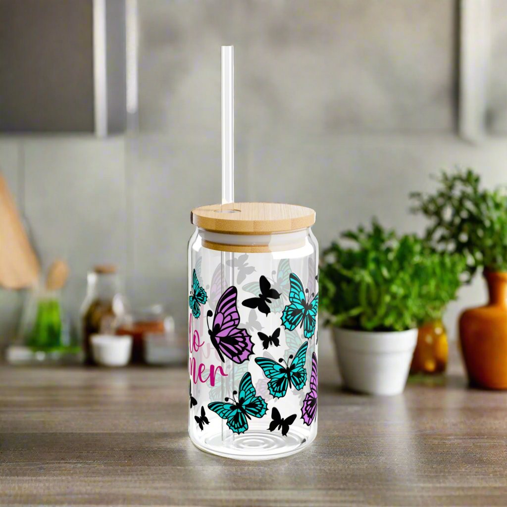 Hello Summer Sipper Glass - Kim’s Signature Beauty & Accessories    