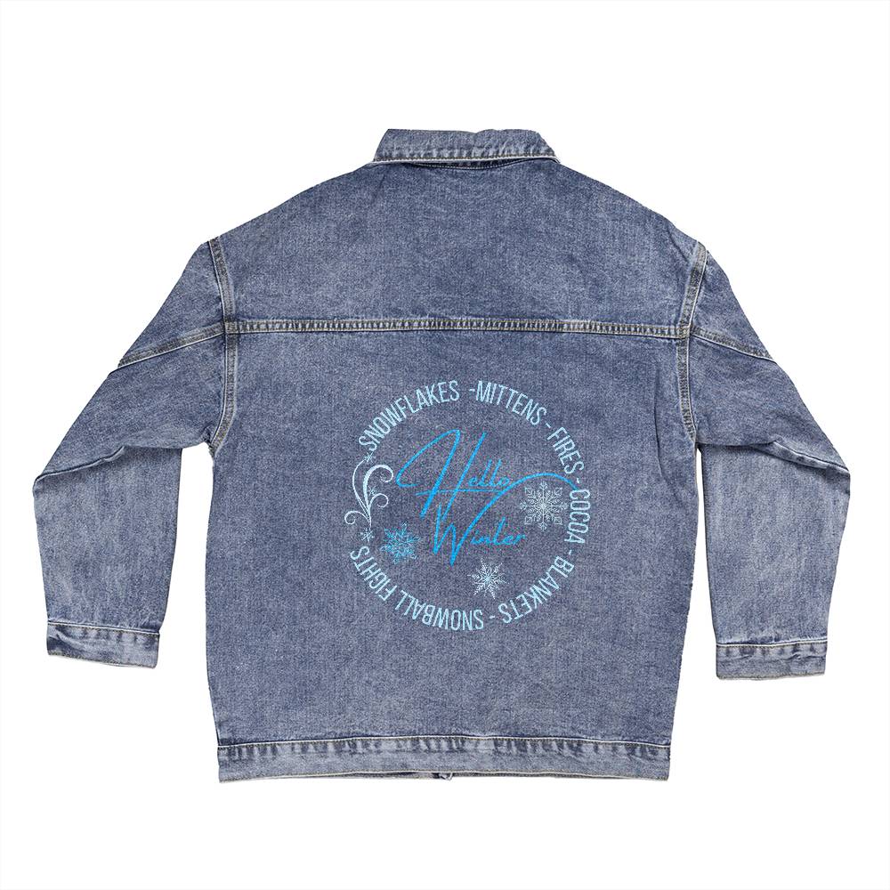 Hello Winter Favorites Jean Jacket - Kim’s Signature Beauty & Accessories    