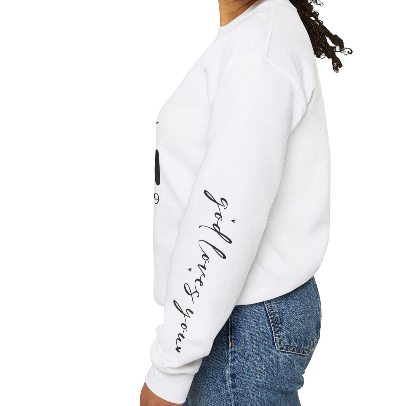 His Grace is Enough - God Loves You Sweatshirt - Kim’s Signature Beauty & Accessories    