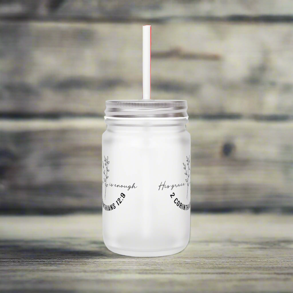 His Grace is Enough Mason Jar - Kim’s Signature Beauty & Accessories    
